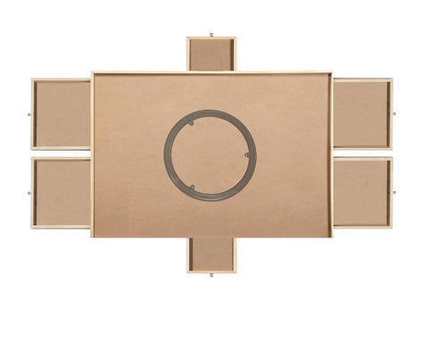 1500 Piece Rotating Wooden Jigsaw Puzzle Table 6 Drawers Board