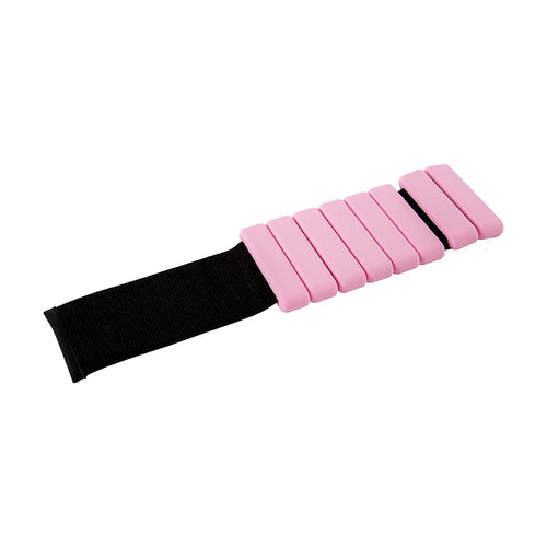 2-Piece Ankle & Wrist Weights – 2kg Pair Adjustable Workout Bangles Pink for Fitness Training
