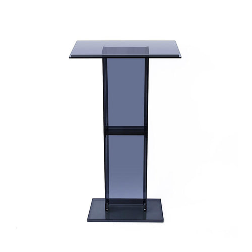 120cm Acrylic Podium Stand Black
