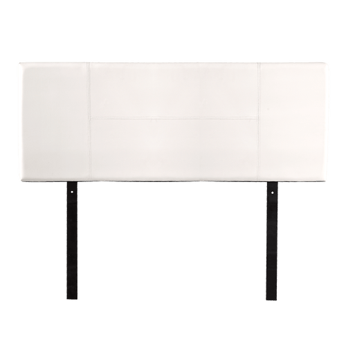 Double White PU Leather Bed Headboard Bedhead