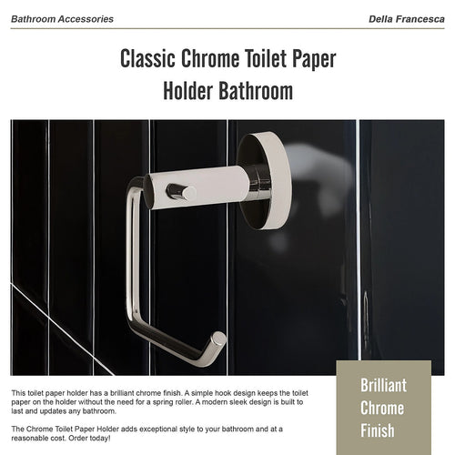 Classic Chrome Toilet Paper Holder Bathroom  