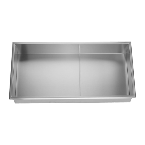 641 x 336 x 101mm Shower Niche Double Shelf Organizer No Tile Needed in Stainless Steel 