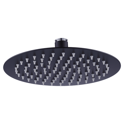 200mm Shower Head Round 304SS Electroplated Matte Black Finish