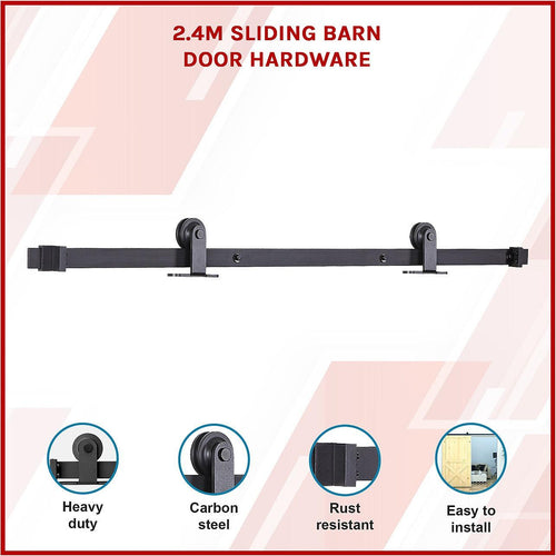 2.4m Sliding Barn Door Hardware