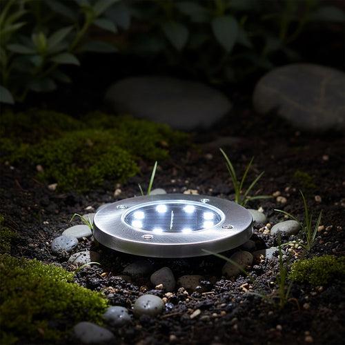 12x Solar Powered LED Buried Inground Recessed Light Garden Outdoor Deck Path