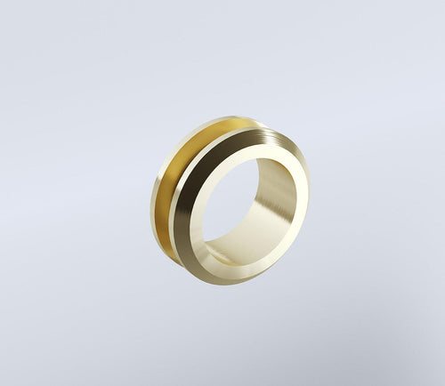 120x70cm Corner Frameless Shower Screen with Gold Channel and SS Hinges, Round Handle