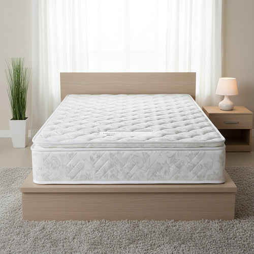Palermo Single Luxury Latex Pillow Top Topper Spring Mattress
