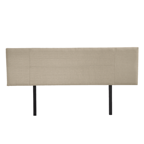 King Beige Linen Fabric Bed Headboard Bedhead