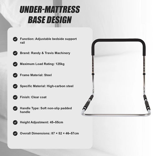 Bedside Support Rail – Adjustable Soft Grip Bed Hand Rail