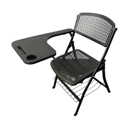3pc Folding Lecture Chair Set with Table Top for Training & Events