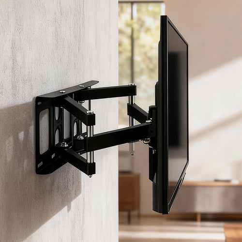 32–75" TV Full Motion Wall Mount Bracket – Adjustable Swivel & Tilt Design