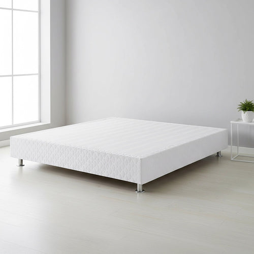 King Bed Base with Slats & Cover – Sturdy Ensemble Frame