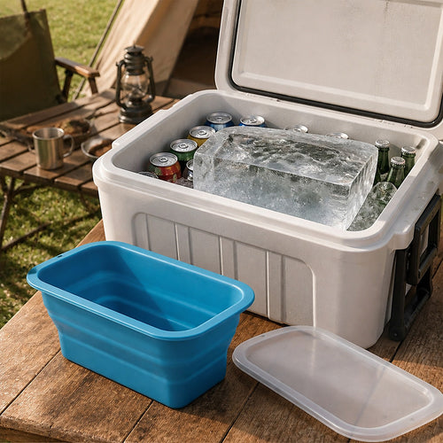 Ice Bath Ice Block Mold with Lid – Extra Large Reusable Silicone Tray