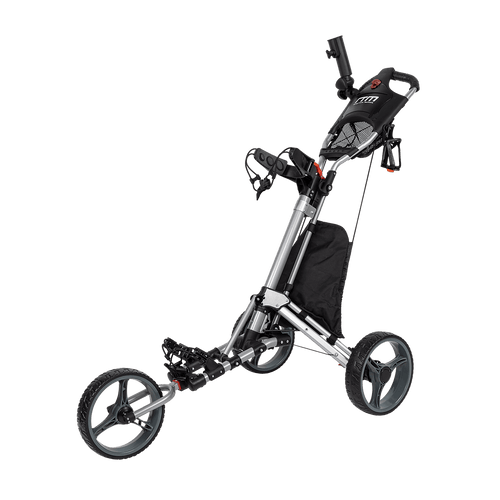 Golf Club Buggy Trolley Cart Compact Foldable 3 Wheel