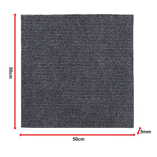 5m² Dark Grey Carpet Tiles Set – Commercial & Home Flooring for Office, Retail & Living Areas