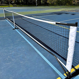 Portable 6.7m Pickleball Net Set – Metal Frame with Wheels & Court Lines