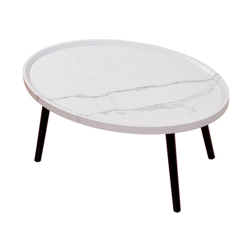 Oval Coffee Table – Compact Mid-Century Modern Design