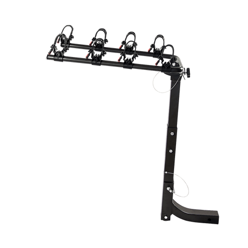 Premium 4-Bike Carrier Rack Hitch Mount Swing Down Bicycle Rack W/ 2" Receiver