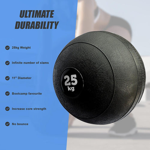 25kg Slam Ball No Bounce Crossfit Fitness MMA Boxing BootCamp
