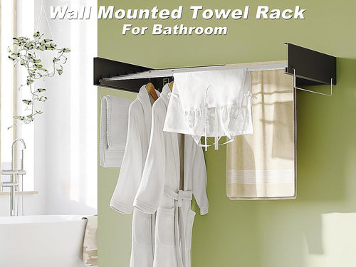 Collapsible Laundry Drying Rack Wall Mounted Clothes Drying Rack for Laundry