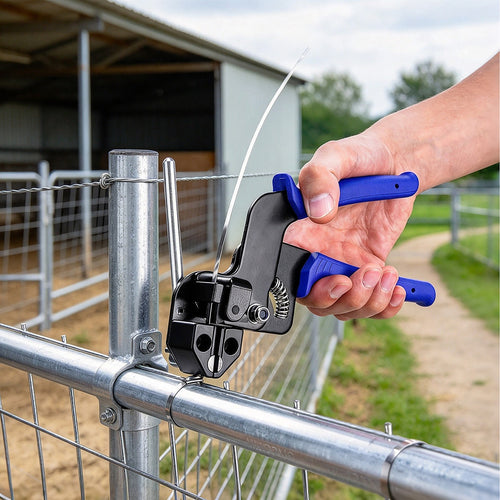 Cable Tie Gun Kit with 150 Stainless Steel Cable Ties & Tools