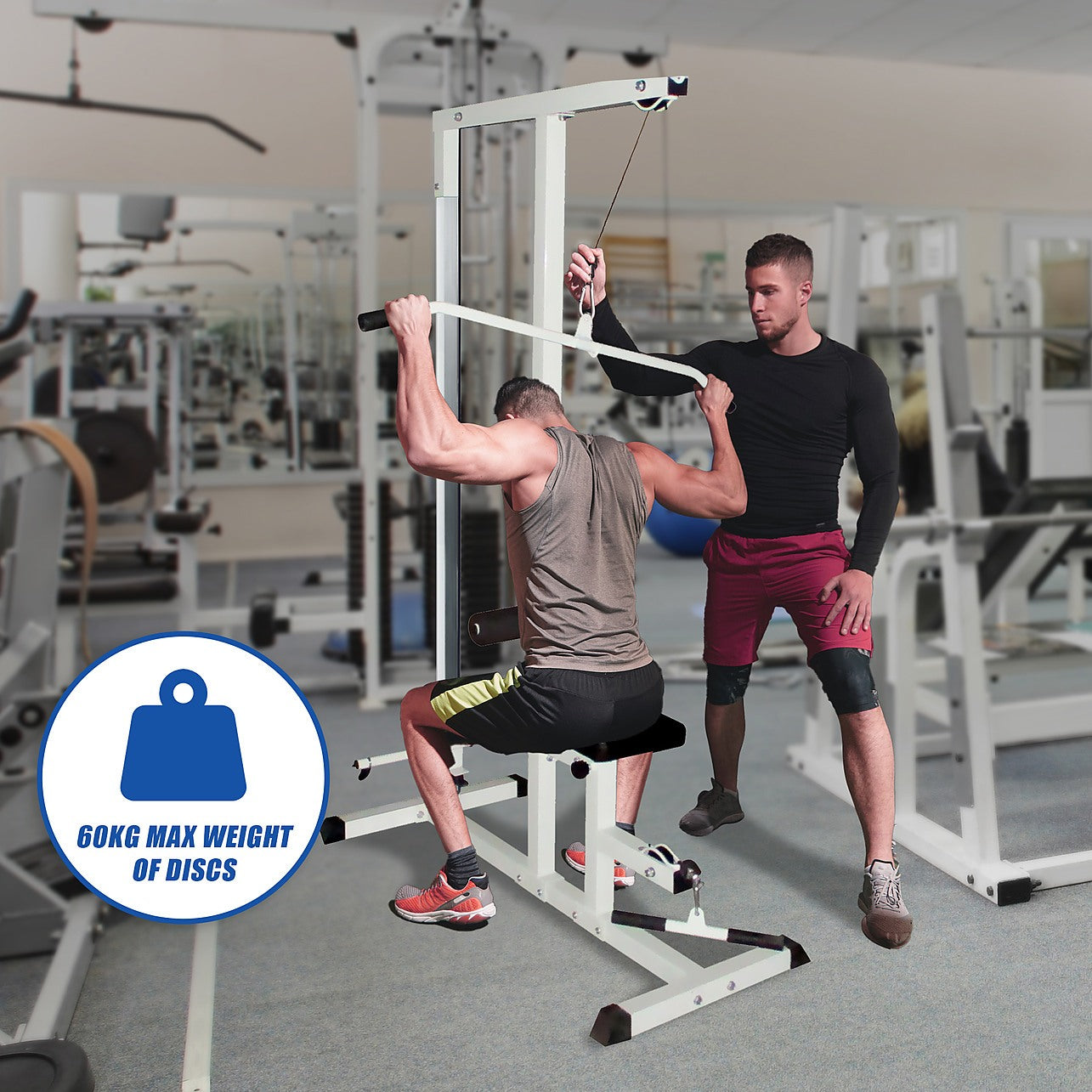 Pull down weight bench best sale