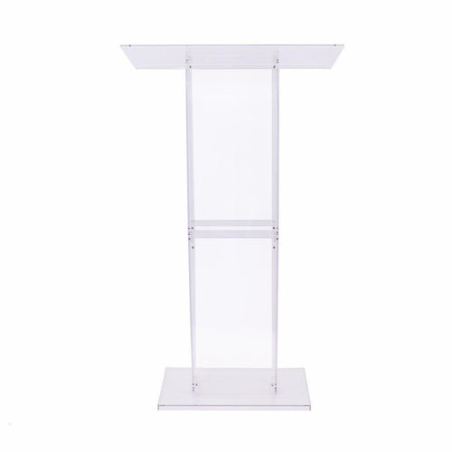 120cm Acrylic Podium Stand Transparent