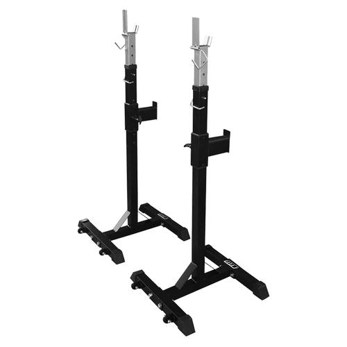 Squat Rack Stand Pair Bench Press Weight Lifting Barbell 