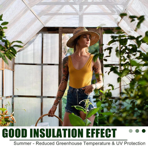  Polycarbonate Roofing Sheets Clear UV Roof 1050x2100mm; 10mm 5 Pack