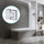 120cm Frameless Glass Bath Screen with Channel and Stainless Steel Hinges- Chrome