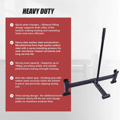 Heavy Duty Steel Deadlift Jack Plate Changer with Anti-Slip Handle