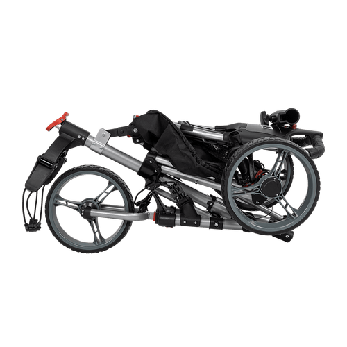 Golf Club Buggy Trolley Cart Compact Foldable 3 Wheel