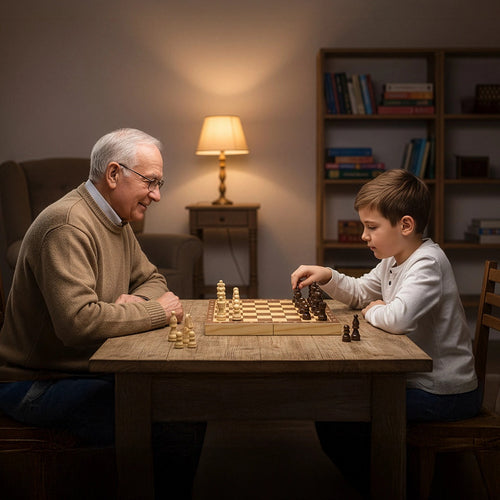 Chess Board Games Folding Large Chess Wooden Chessboard Set Wood Toy Gift