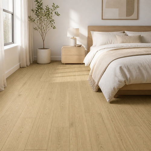 Self Adhesive Vinyl Floor Tiles Peel & Stick Flooring Light Oak 16 Pack 2.3m²