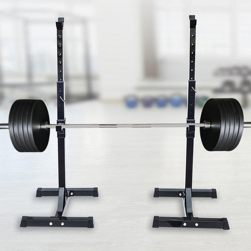 Adjustable Squat Rack Barbell Bench Press Stands Pair