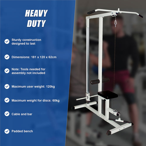 Home Gym Lat Pull Down Multi Workout Machine
