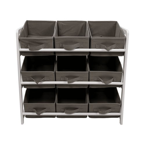Kids Toy Box Storage Unit Drawers Childrens Bedroom Shelf Baby Nursery Furniture Grey