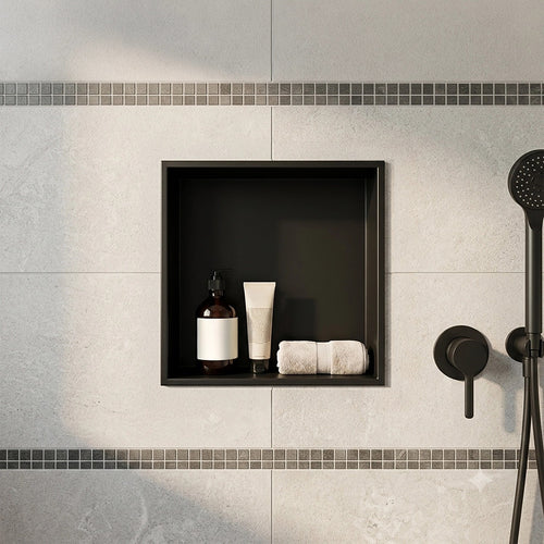 Stainless Steel Shower Niche 32x32cm Shelf Recessed Wall Insert