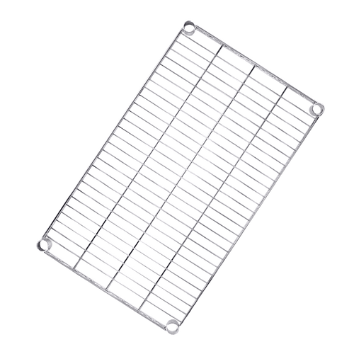 Modular Wire Storage Shelf 900 x 350 x 1800mm Steel Shelving - Carbon Chrome Plated