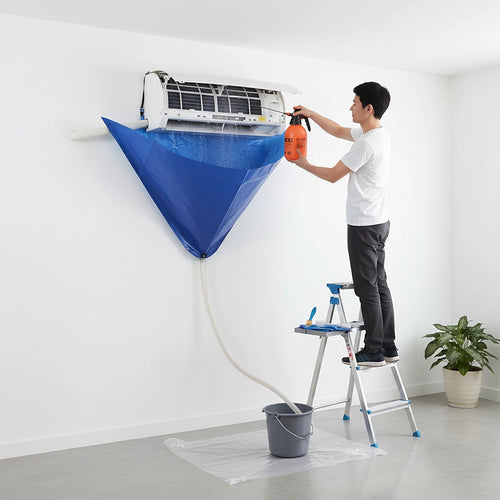 Waterproof AC Cleaning Cover Bag Kit – Leakproof Air Conditioner Wash Bag for Wall-Mounted Units