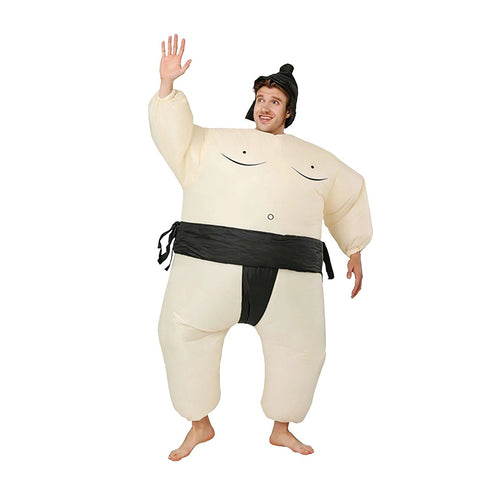 Inflatable Sumo Costume Adult Fan Operated Fancy Dress Party Suit