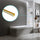 100cm Frameless Glass Bath Screen with Channel and Brass Hinges - Gold