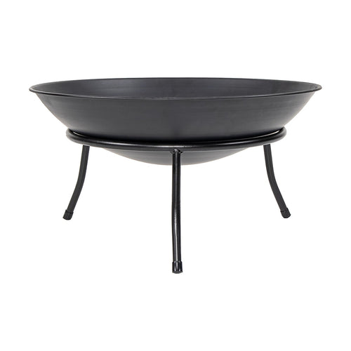 Iron Fire Bowl Traditional Log Fire Pit Outdoor Heating Camp Site Barbecue