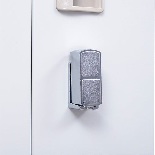 12-Door Steel Locker – Grey, Padlock-operated