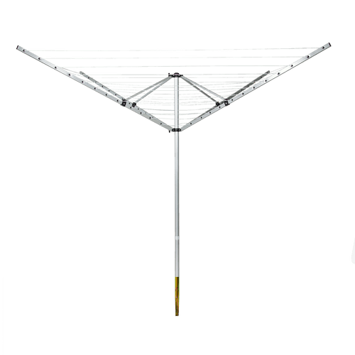 4 Arm Rotary Airer Outdoor Washing Line Clothes Dryer 50m Length