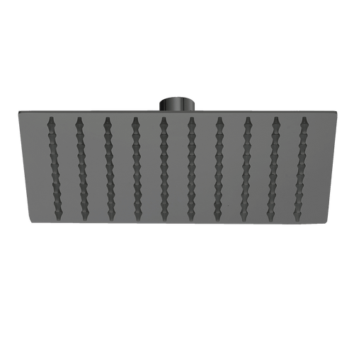 200mm Shower Head Square 304SS Electroplated Matte Black Finish