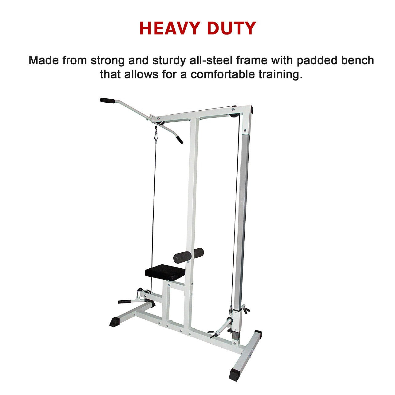 Pull String Workout Bench HOME FITNESS MUTLI GYM LAT PULL DOWN WORKOUT MACHINE BENCH EXERCISE ...