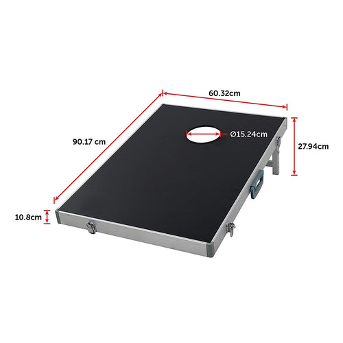 60 x 90cm Portable Cornhole Bean Bag Toss Set – Aluminium Frame
