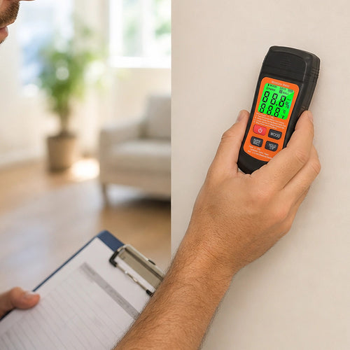 Moisture Meter for Wood & Walls with Pin and Scan Modes
