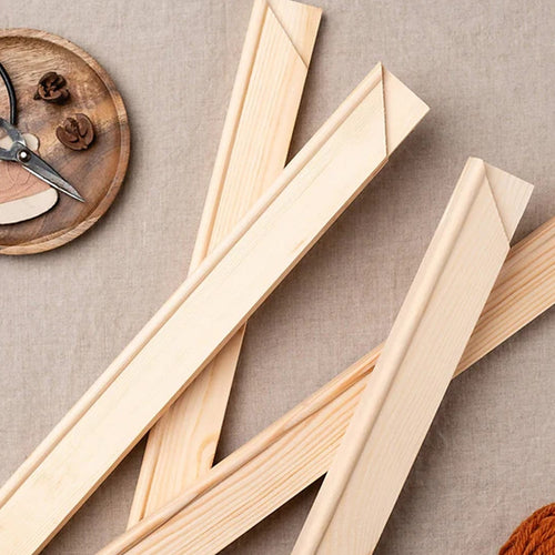 50-Piece Canvas Stretcher Bars – DIY Wooden Frame Kit for Canvas Art, Painting & Prints